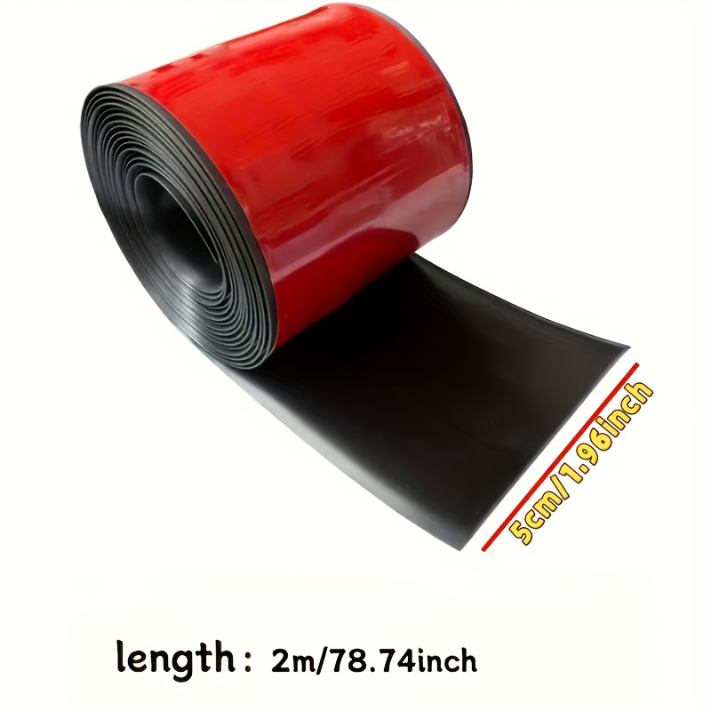 78.74 Inch Extended Wide Car Side Skirt Protector - Self-adhesive Anti-collision Rubber Strip, Carbon Fiber Texture For Rust Repair And Scratch Fixing