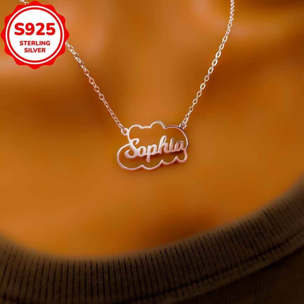Custom-Made 4G925 Pure Silver Choker Necklace