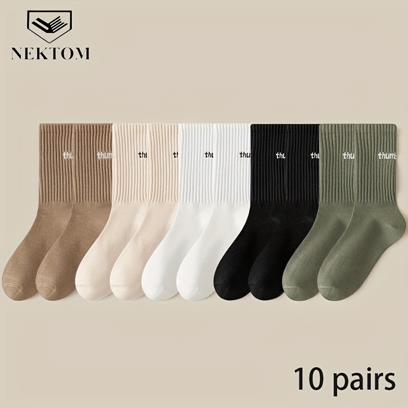 

Nektom 10pcs Men' - Comfortable, & Letter