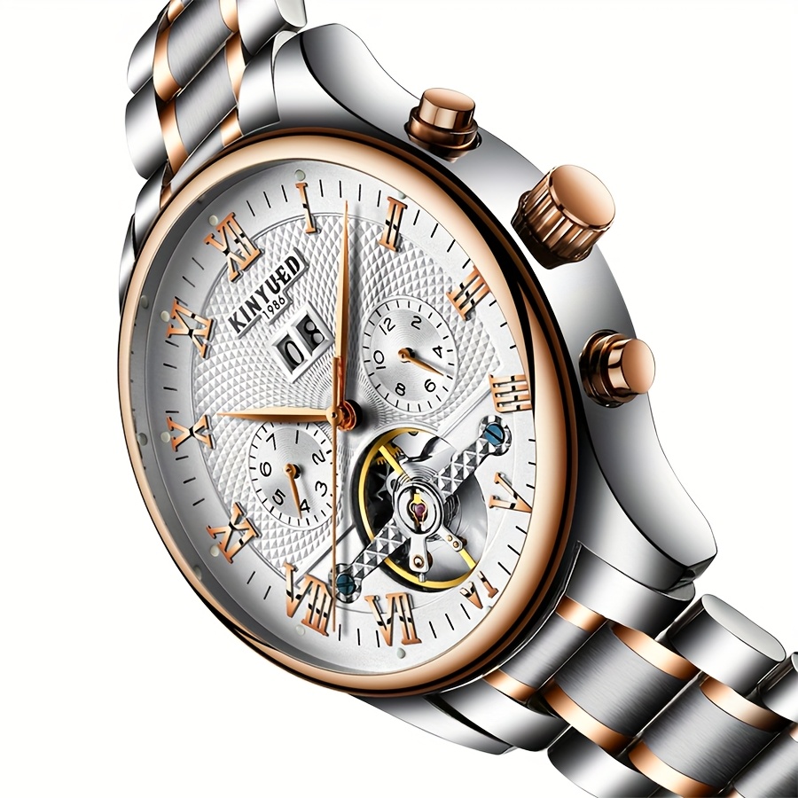 Men's Multifunctional Full Automatic Mechanical Skeleton Tourbillon Watch