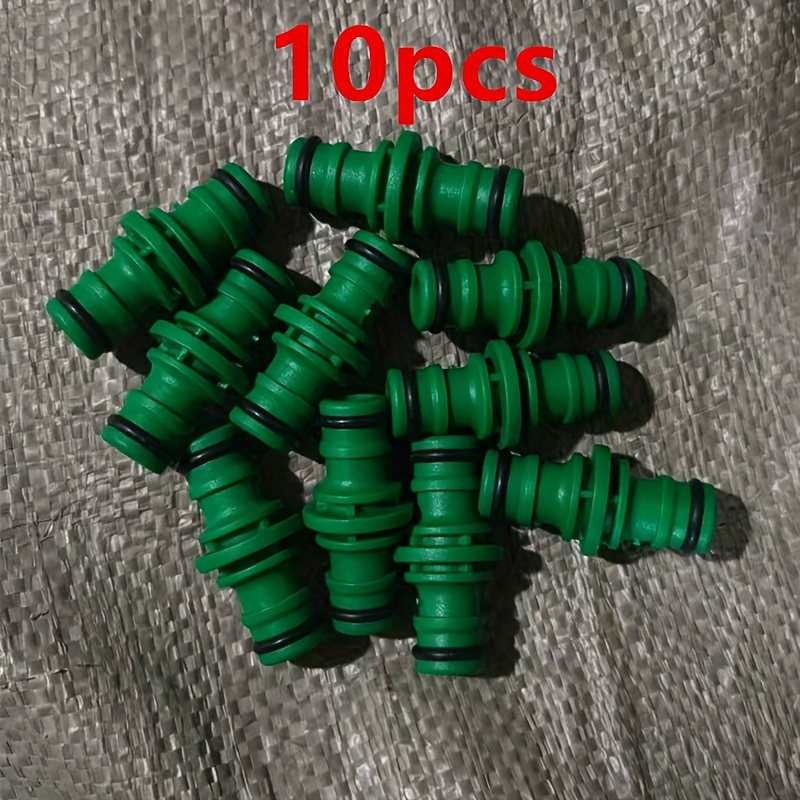 Image of 5pcs/10pcs Universal Garden Hose Coupler, Plastic Repair Connector, European And American Thread Standard, Durable Replacement Parts For Outdoor Watering Systems
