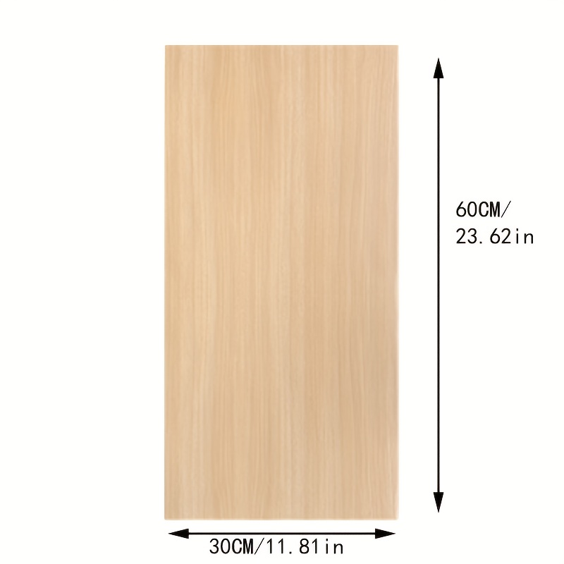 Image of Self-adhesive Pvc Tile Wall Stickers, Wood , Suitable For Living Room, Kitchen, Bedroom - 10 Sheets, 60cm X 30cm, Covering .8 Sqm (natural )
