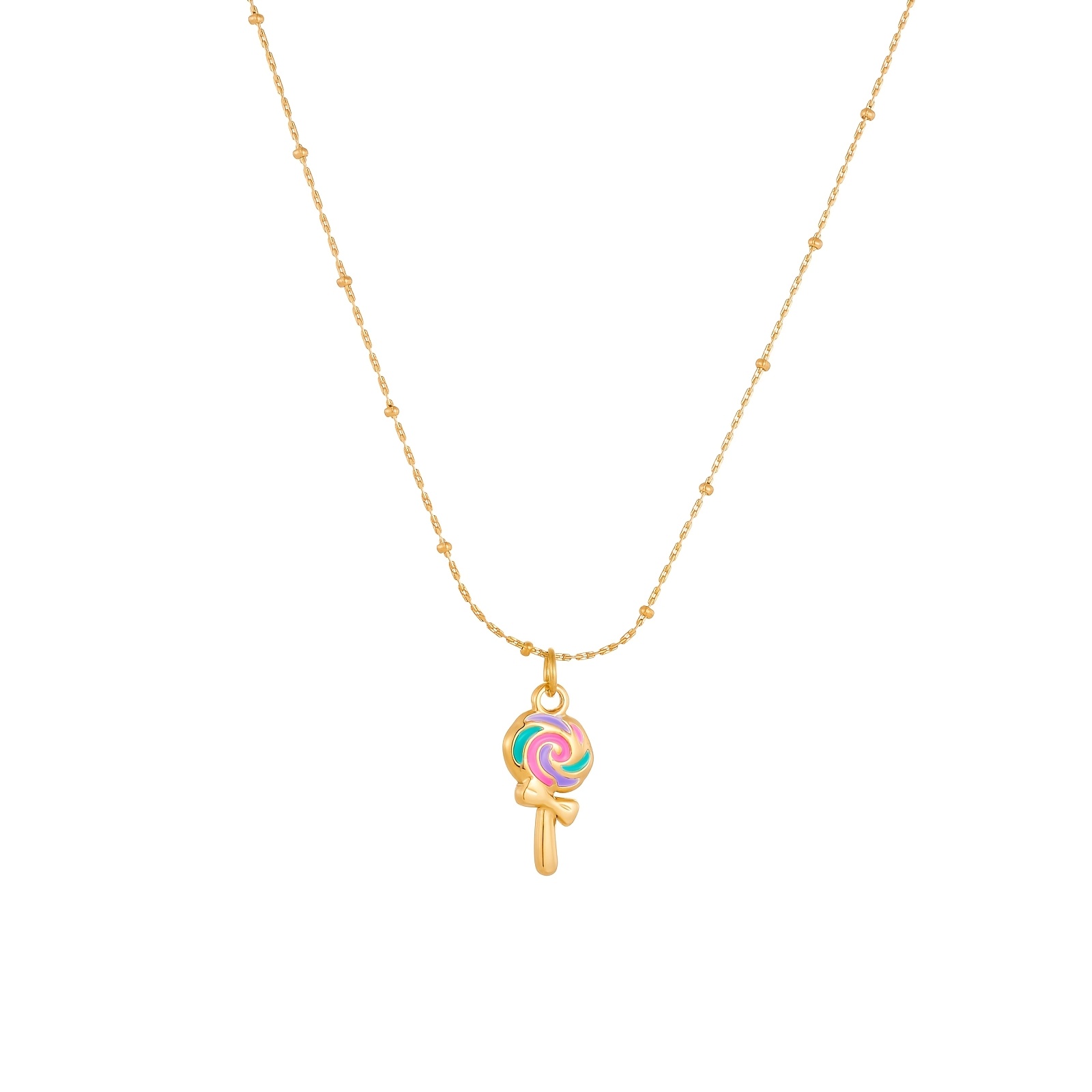 Women's Colorful Candy Pendant Necklace