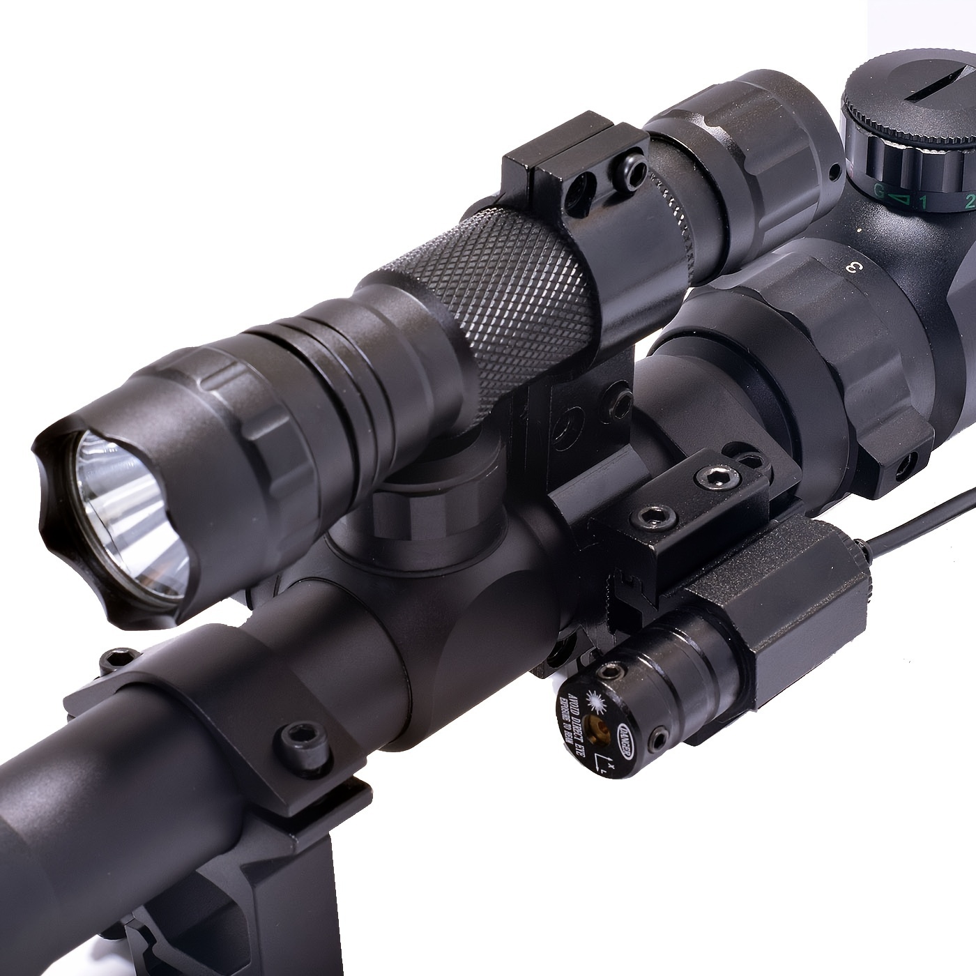 6-24x50 Optic Combo with Red Laser and Torch Image 3