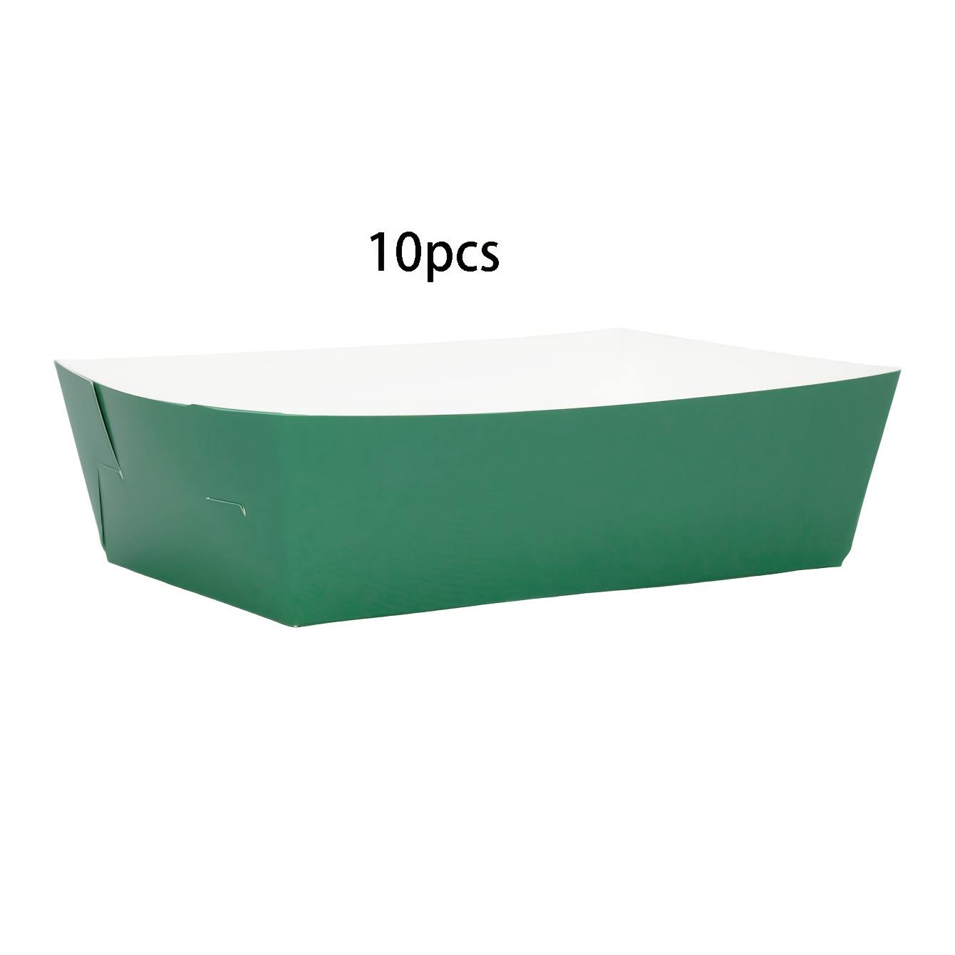 E-shop 10/ Stück Großpackung grüne Kraftpapier-Lebensmittelschalen – Robuste, bootsförmige Partyschalen für , Pommes, Popcorn, Tacos, –