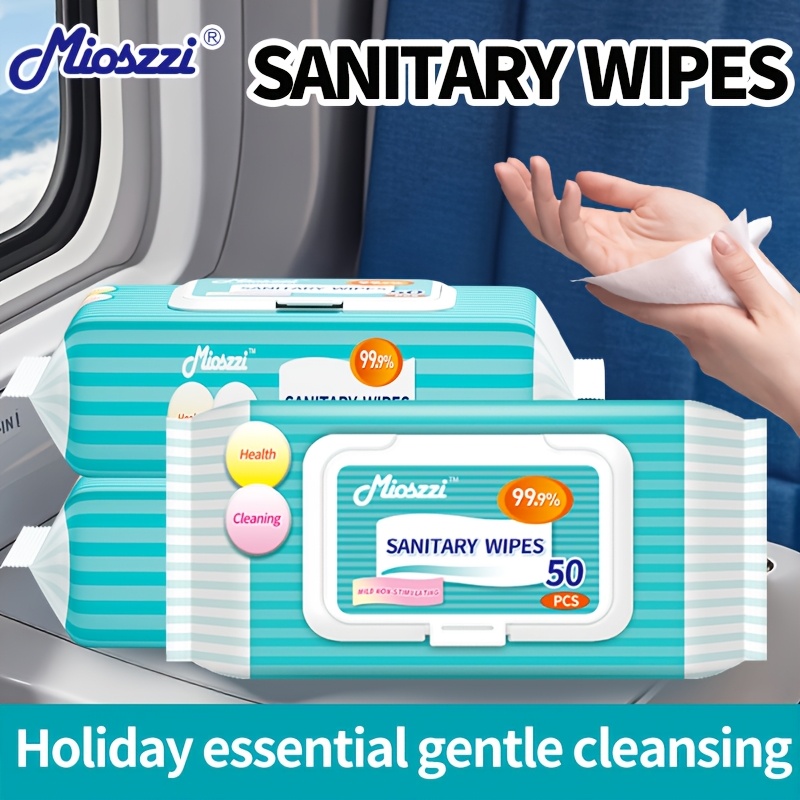 Mioszzi Sanitary Wipes Fragrance-Free Ultra-soft For Hiking Camping Outdoor Sport And Daily Life, Travel Size Non-woven Fabrics Cleaning Wet Wipes-15Pack 750pcs/12Pack 600pcs/6pack 300pcs/3pack 150pcs - Image 9