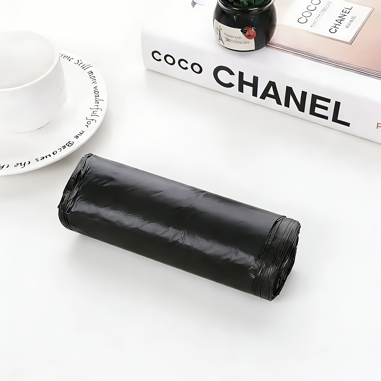 TEMU Extra Large Black Heavy-duty Perforated Garbage Bags, Multi-scene Use, Suitable For Hotels, Supermarkets, Hospitals, Outdoor Courtyards, , And