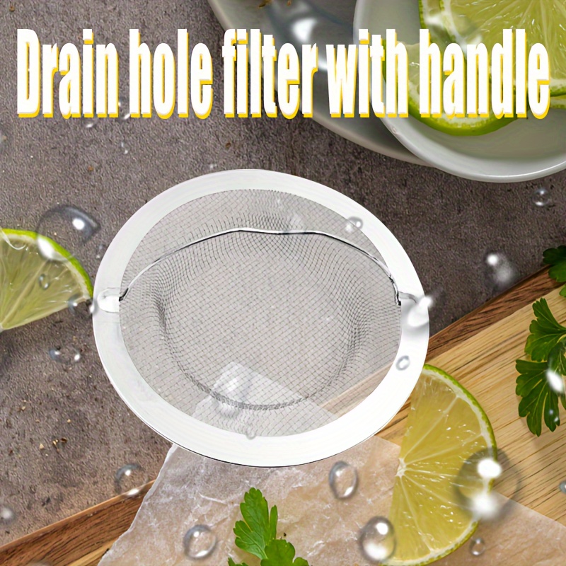 

1pc Filtre à cheveux en inoxydable, filtre de trou de drainage de poignée, crépine d'évier en , bouchon d'évier de , l'hôtel, , , , , An