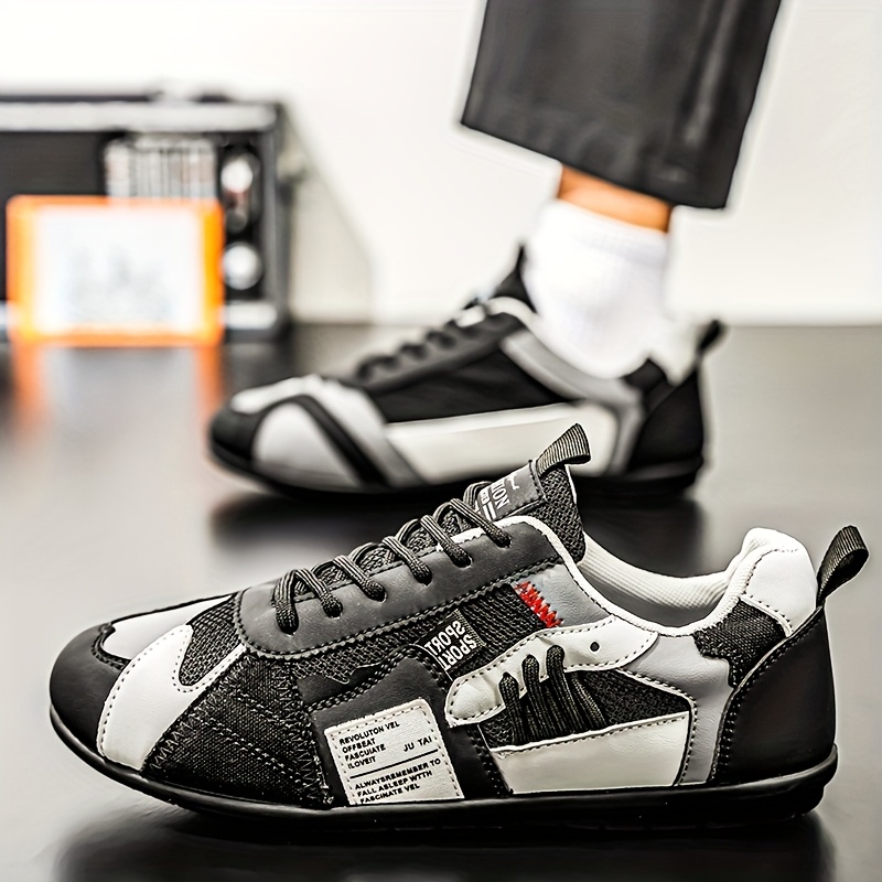 Tenis ligeros y transpirables para hombre zhenyuezu, de caña baja con cordones y suela antideslizante de PVC, diseño en bloques de colores vibrantes, ideales para senderismo, uso diario y estilo urbano casual, regalo de Navidad duradero y elegante
