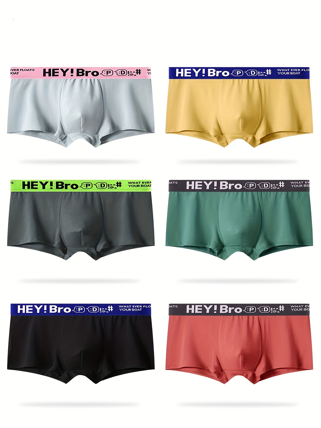 A Pair of Stylish Men'S Boxer Shorts in Random Colors, Available in Large Sizes.