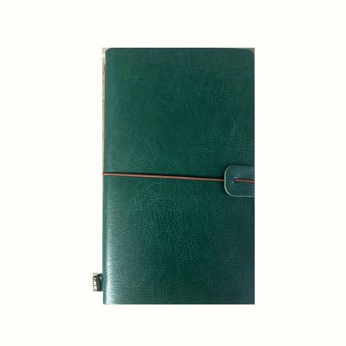 vintage soft cover leather journal notebook college ruled 160 pages 80 sheets blank with elastic closure classic handwriting notebook for office use
