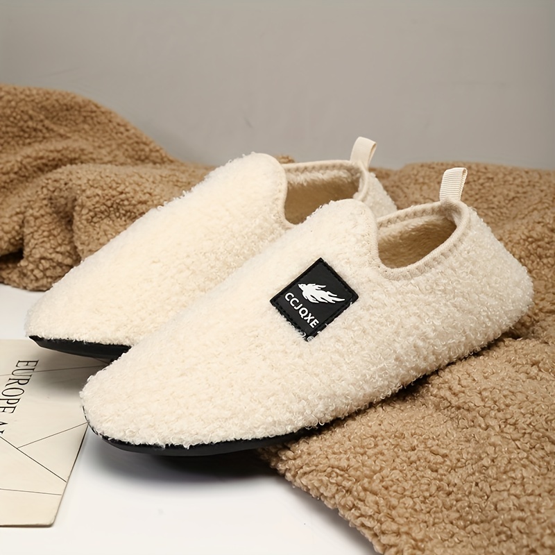 Image of Women's Winter Warm Slip- Slippers With Thick Sole & Soft - Cozy Indoor Shoes Suitable For Home, Bedside, Floors - &, Wear, Women Shoes