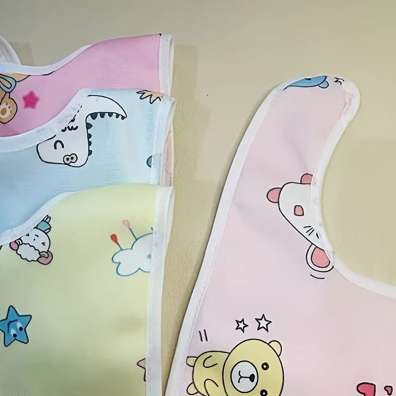 6pcs soft velvet waterproof bibs cute cartoon   shaped drool feeding bibs for   and   perfect gift for easter thanksgiving christmas halloween   home dining bibs details 2