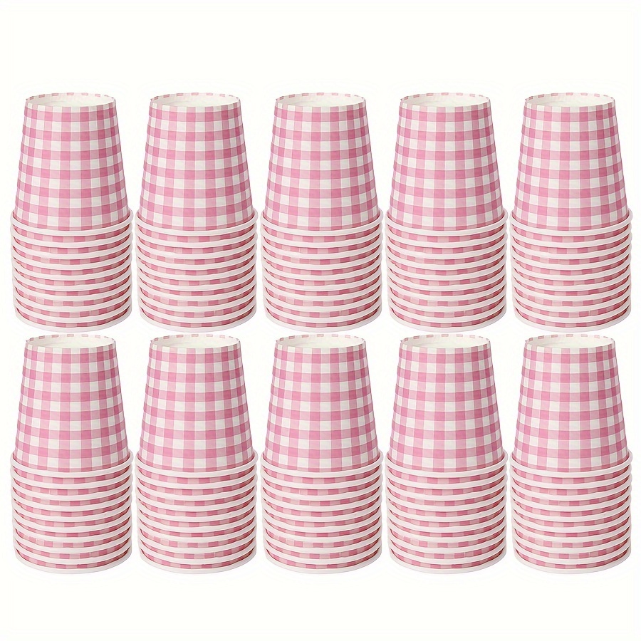 100pcs, Small Paper Cups, Disposable Bathroom Mouthwash Cups, Mini Tasting Cups, Leakproof, Thick, Perfect For Yogurt, Hot Tea, Office Mini Coffee