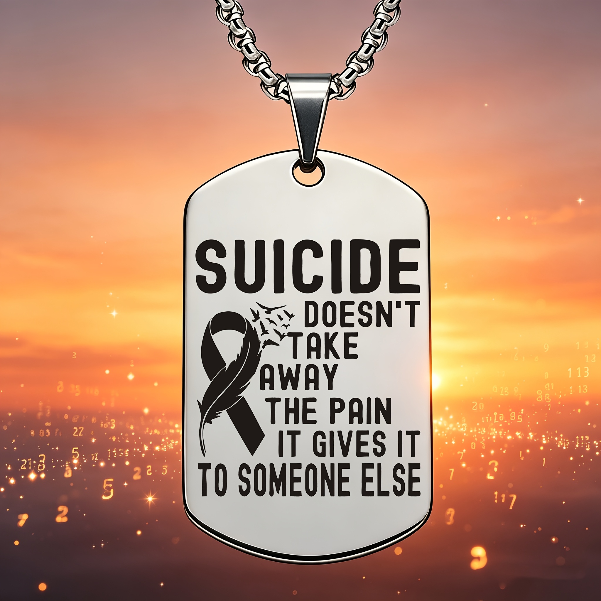 TEMU A And Empowering Stainless Steel Pendant Necklace With A Simple, Style. This Unisex Gift Is A Reminder, Perfect For Yourself Or As A Thoughtful