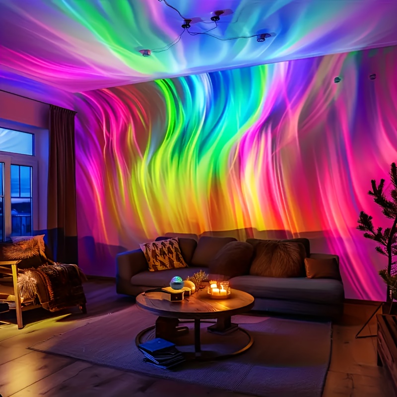 E-shop USB-betriebene Projektionsleuchte | Multicolor, ferngesteuert, 7-Farben-Effekt, verleiht dem Raum mit charmanten visuellen , langlebiges