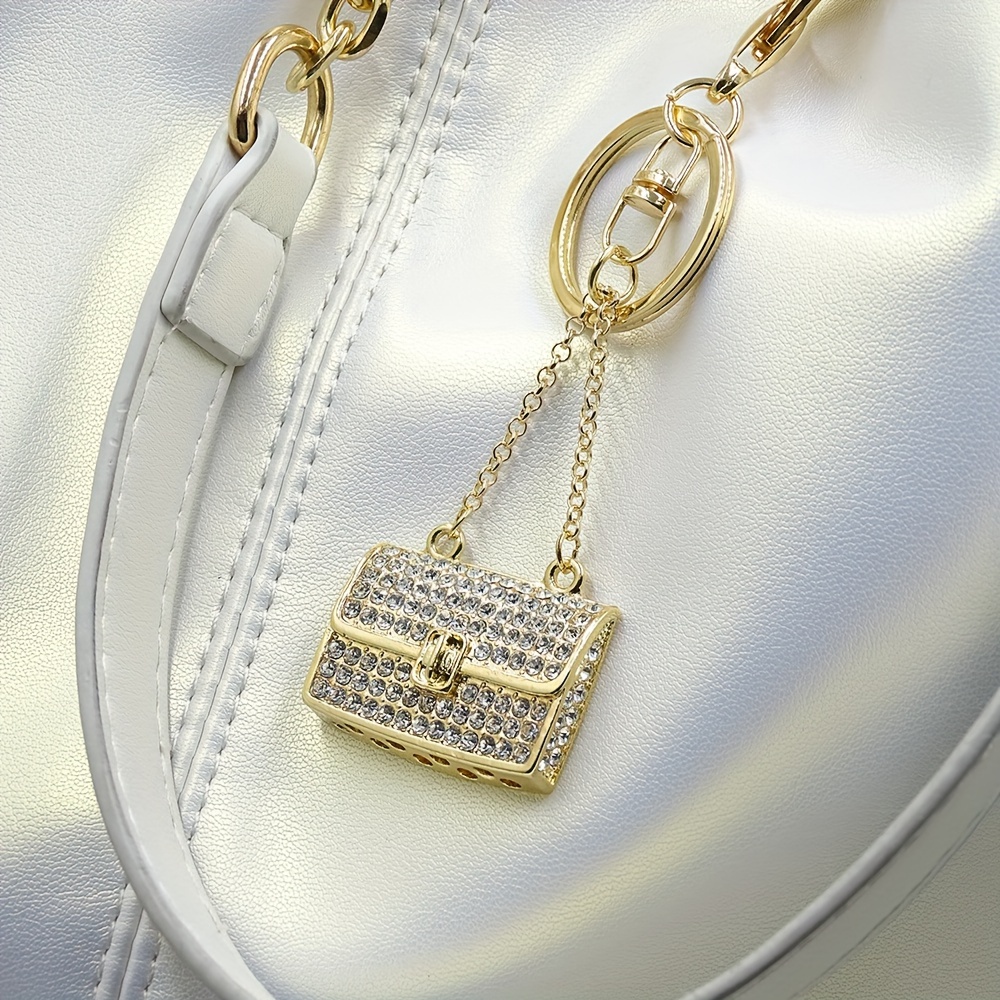 

Mini Rhinestone Bag Keychain Decoration Elements Women's Jewelry Bag Key Chain Small Gift