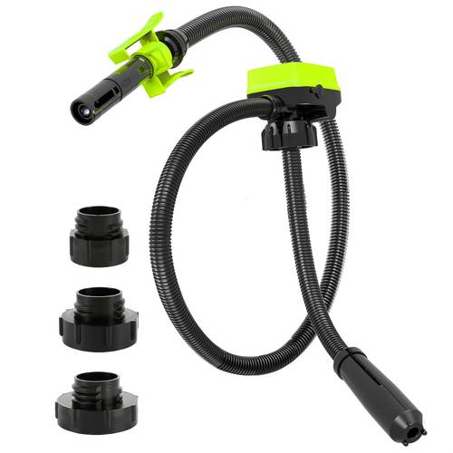 item picture auto shut off cordless fuel transfer pump compatible with portable pump for gasoline to car truck boa 3 8gpm 51 extra long hose