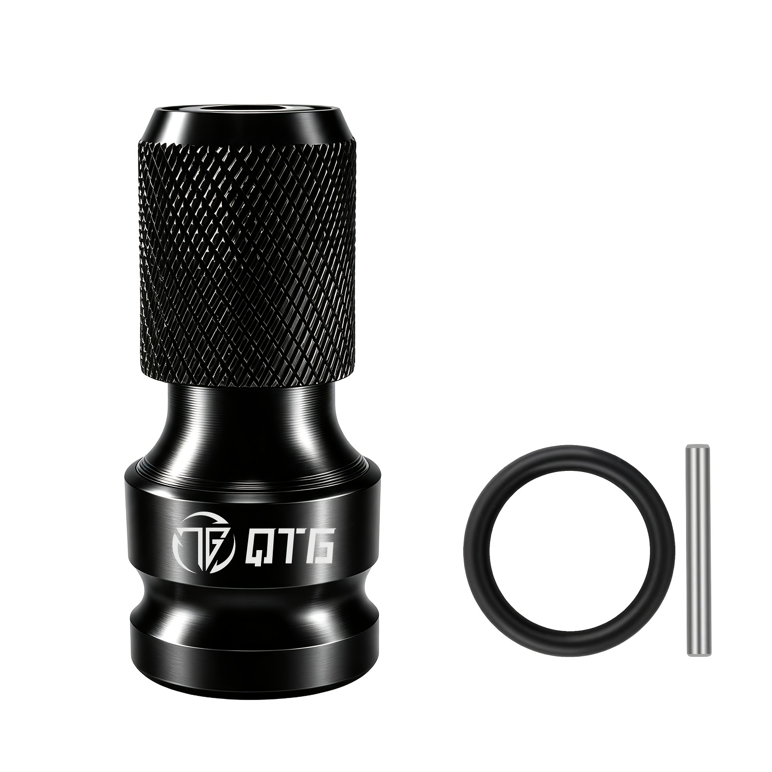 TEMU 1 Set Qtg Electric Wrench Adapter Release Function, Electric Wrench Drill Chuck, Electric Wrench Conversion Head, 1/2" To 1/4" Hex Converter Kit