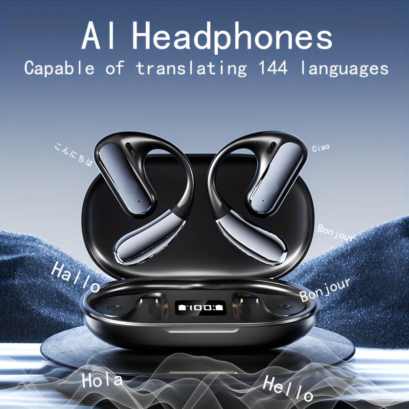 4smarts OWS SkyBuds Draadloze Oordopjes 5.4 Bluetooth Oortjes Met Oorhaken Zwart 1
