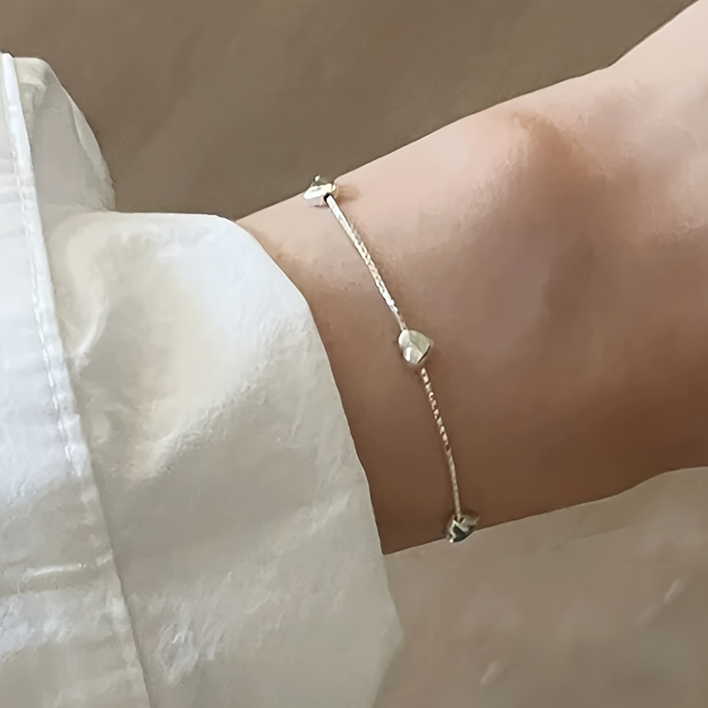 925 Silver Heart Women's Bracelet