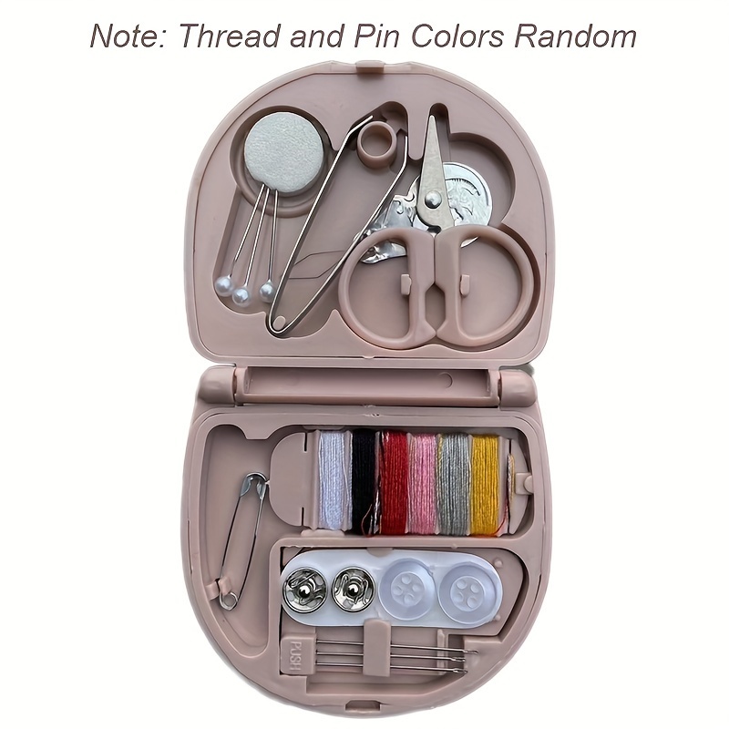 1 Set Buttons Pins Storage Boxes Sewing Box Household Portable Travel Mini Sewing  Kit Scissor Thimble Needle Threads Box Set - AliExpress