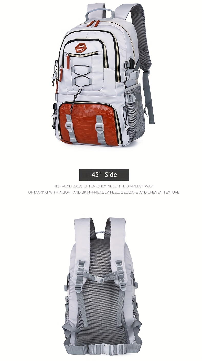 Outdoor Travel Backpack, Large Capacity Sports Camping Backpack, Unisex Laptop Bag with Shoe Compartment, Book Bag, Computer Backpack for Travel, Business, and Casual Use, Easter Valentine's Day Gift