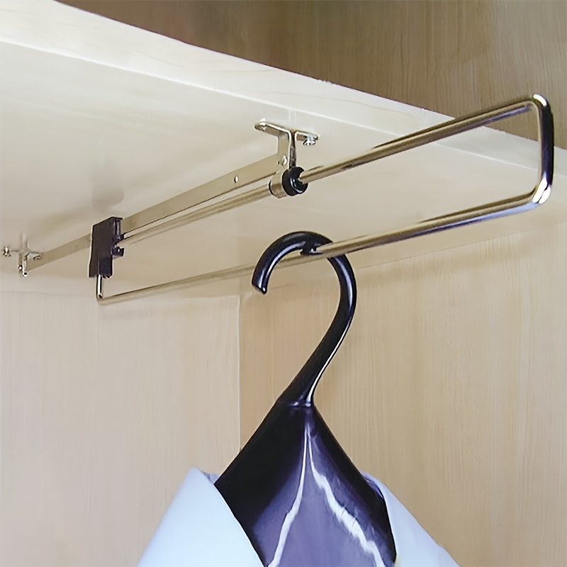 adjustable metal closet rods retractable Temu United Arab Emirates