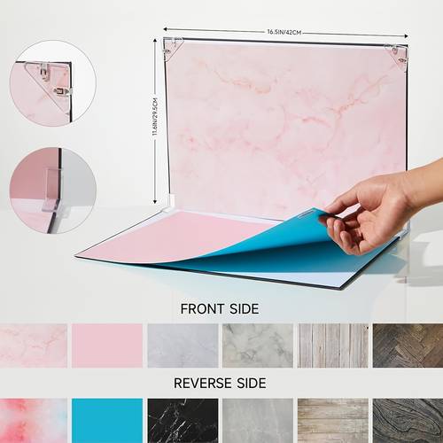 16x11 5 inch photo backdrop board small product photography backdrop kit 6pcs double sided 12 patterns flat lay background paper photoshoot props for cosmetics photography