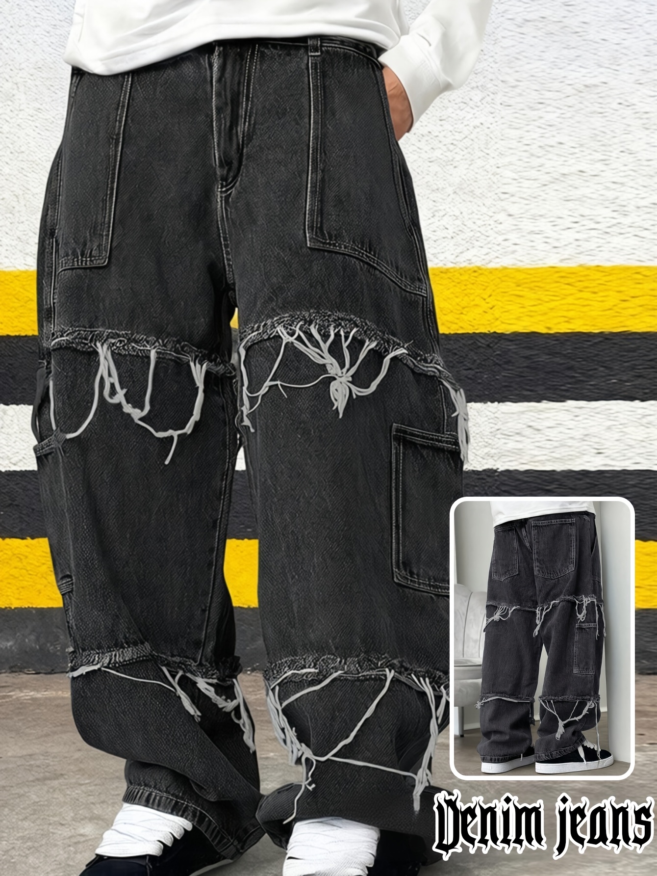 grunge pants sold on Temu Canada