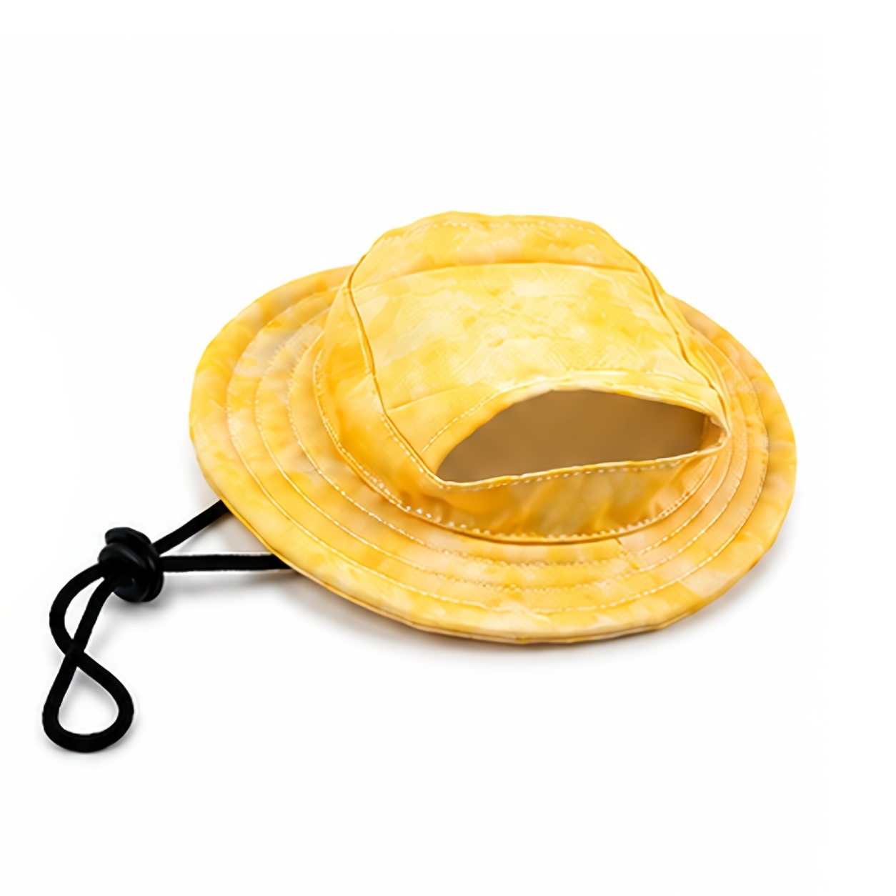   anti choking hat with adjustable strap ear exposing design fishermans cap pet headwear sun protection hat for summer Product details 15