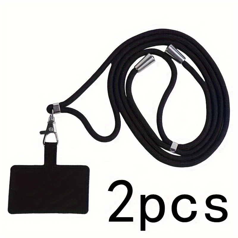 2pcs Universal Adjustable Phone Lanyard Strap Mobile Phone Hanging Rope Neck Straps Anti-lost Lanyards Cell Phone Accessories