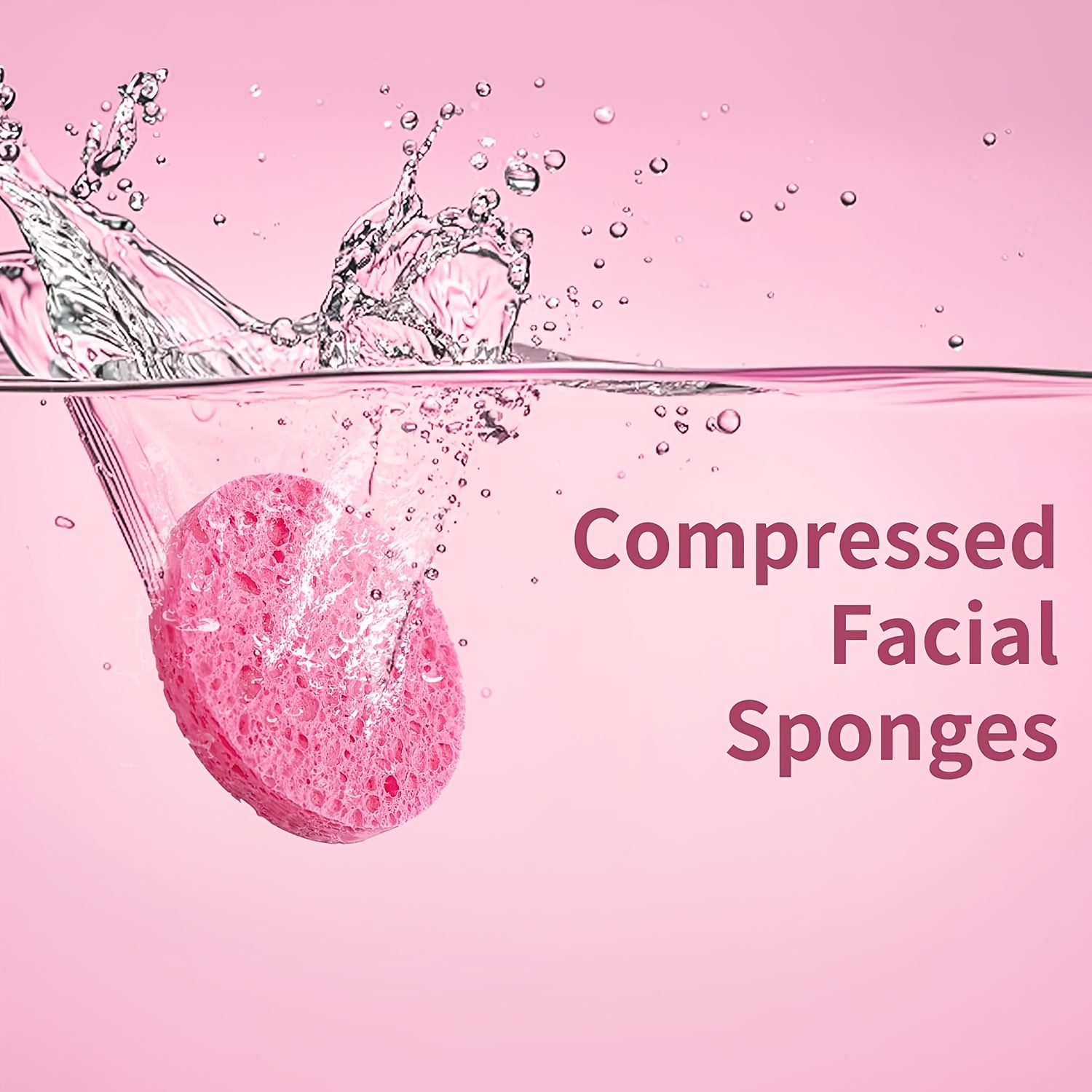30pcs Compressed Facial Cleansing Sponges for Makeup Removal