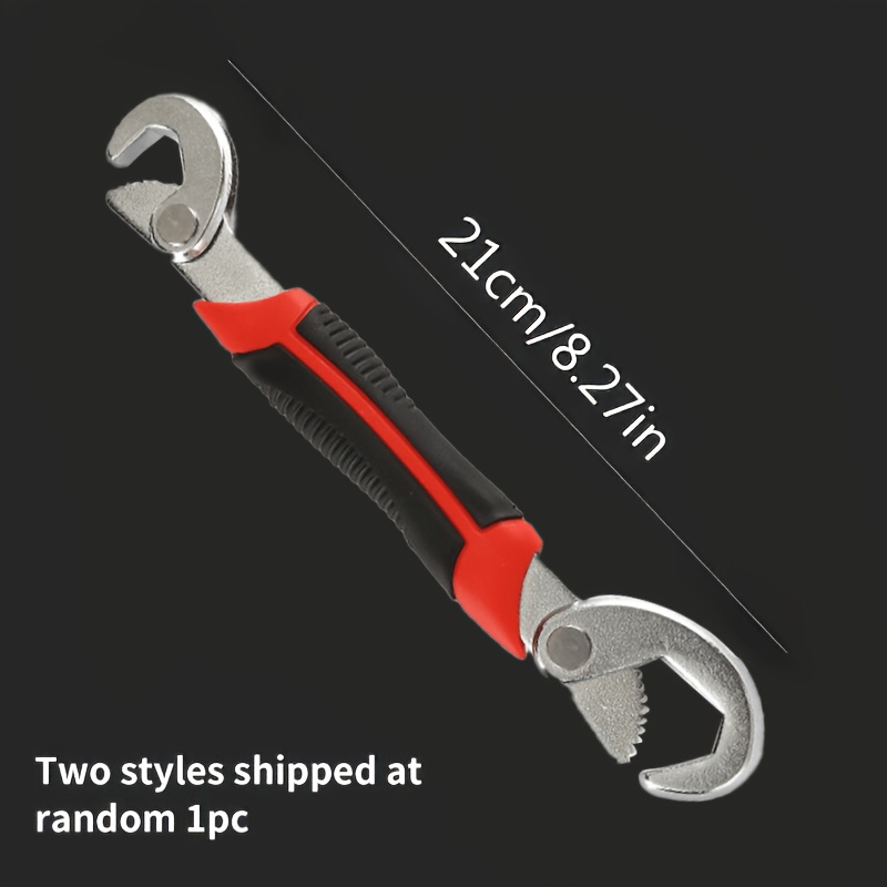 TEMU Double-headed Universal Adjustable Wrench Multifunctional Quick Opening Wrench, Household Auto Repair Water Pipe Nut Universal Anti-slip Manual