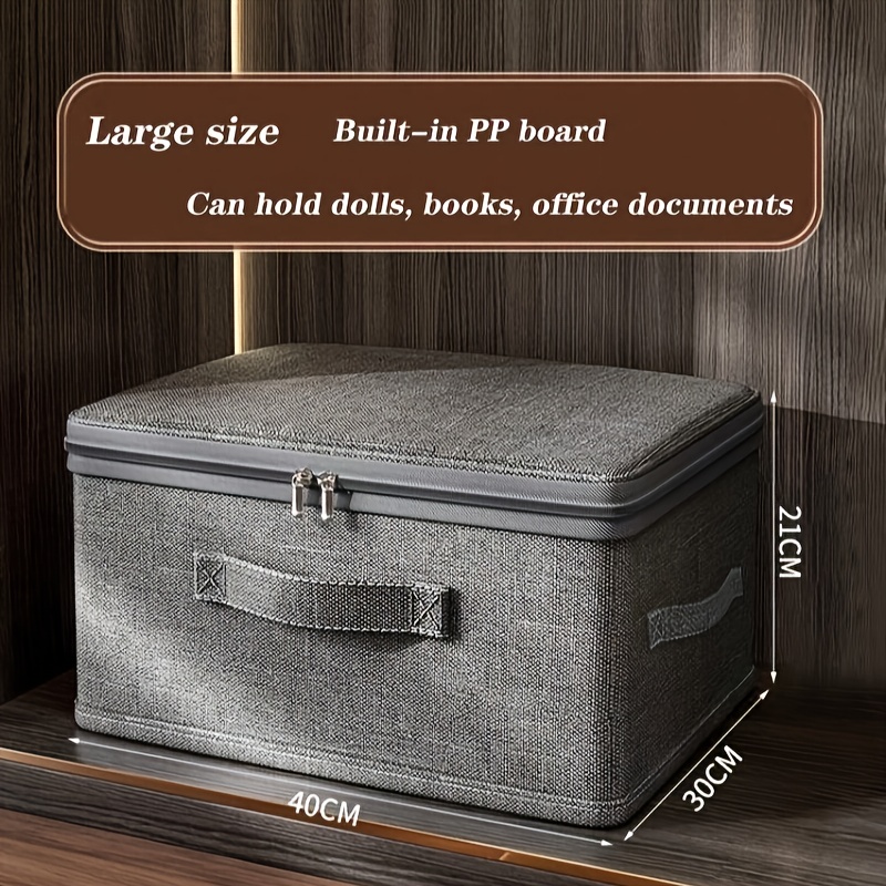 Large Capacity Folding Storage Box With Lid, Foldable Closet Organizer Box For Home, Clothes And Bedding Storage Organizer, Under-bed Storage