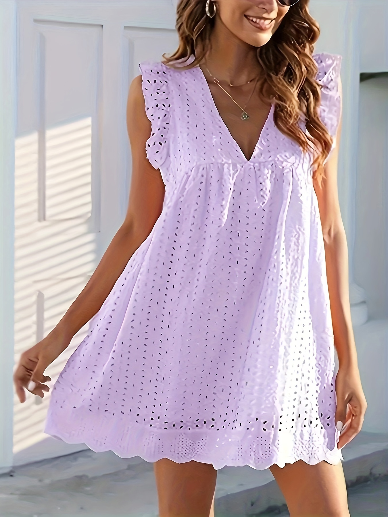 Purple Babydoll Dress