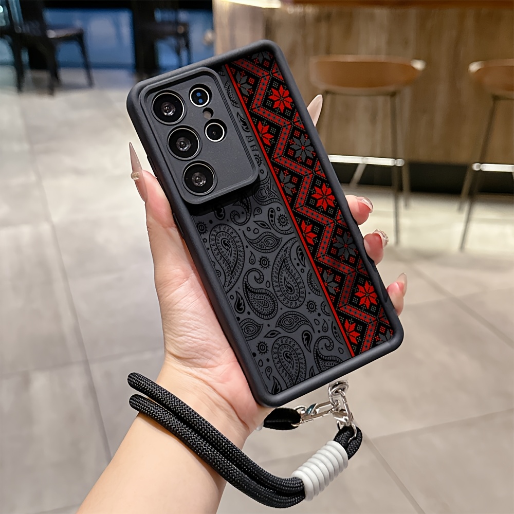 TEMU Чохол для телефону: Популярні ретро візерунки, підходить для for Samsung Galaxy S26 S25 S24 S23 S22 S21 S20 FE 4G 5G, м'який TPU захист від