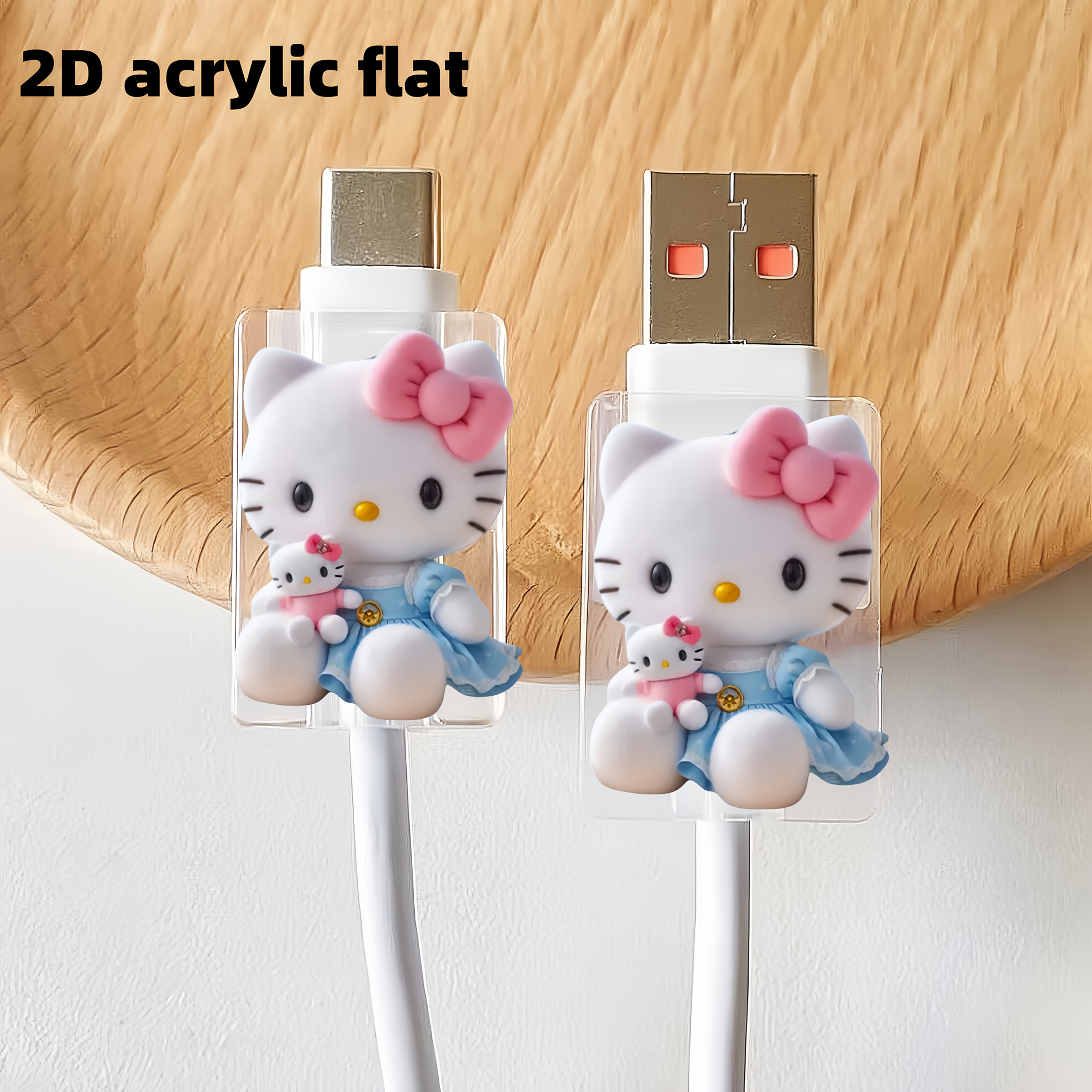 2pcs Dress Kitty Data Cable Protective Case, Cable Management Suitable For Type-c/for Interface To Prevent Breakage Of Charging Cables, Officially Authorized By