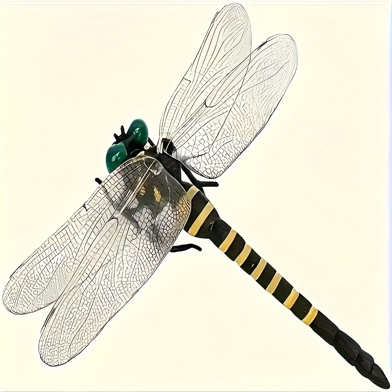 TEMU Natural Insect Repellent, 5.3-inch Dragonfly Model, Terrace And Outdoor Repellent Product, Pvc Outdoor Repellent, Climbing, Fishing, Camping,