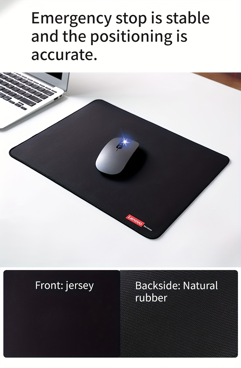 Lenovo Classic Non-Slip Gaming and Office Mouse Pad - Large Desk Mat with Anti-Slip Base, Precision Tracking, Easy-Clean Surface for PC, Laptop, Computer - Compatible with Lenovo Computers, Large Mousepad for Desk, Sleek Design