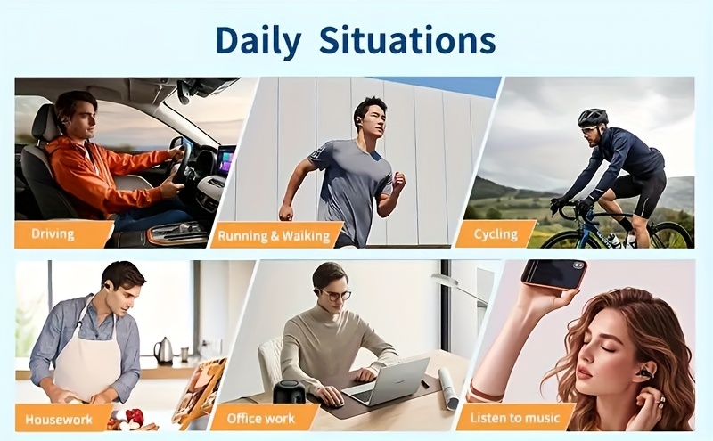 Truly Open Wireless Earphones (Wireless 6.0 TWS), Experience 360° Ambient Awareness & All-day Comfort. Secure Open-ear Fit For Sports/fitness. Advanced ENC Delivers Crystal-clear Calls. Intuitive Touch Control. LED Digital Charging Box With Real-tim