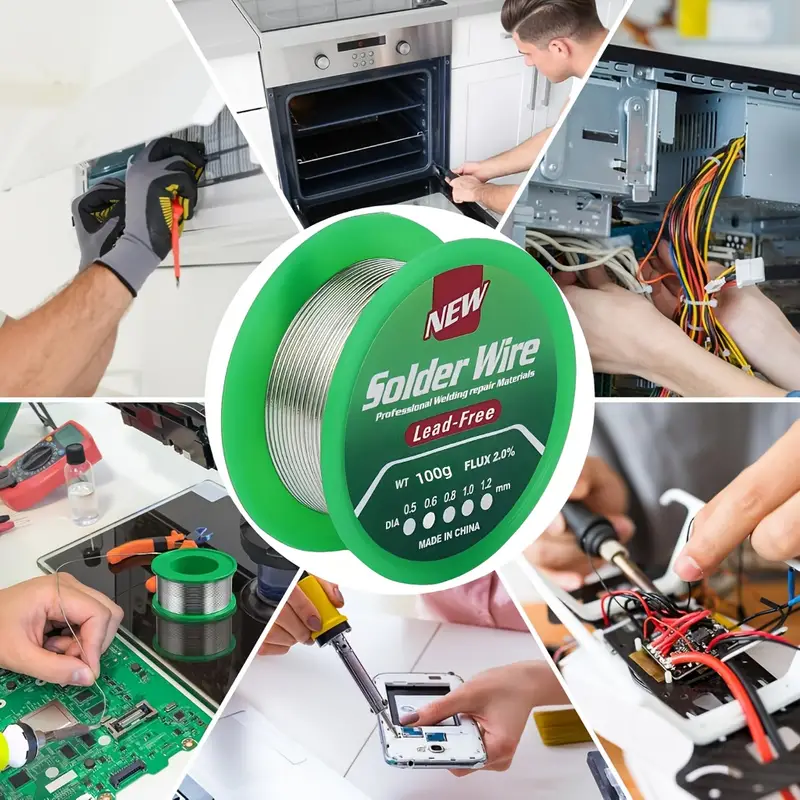 rosin core wire sn99 3 cu0 7 wire diameter 0 6 0 8 1 0mm flux content 2 0 tin wire is suitable for electrical appliance repair welding automotive parts welding repair daily maintenance needs Product details 9