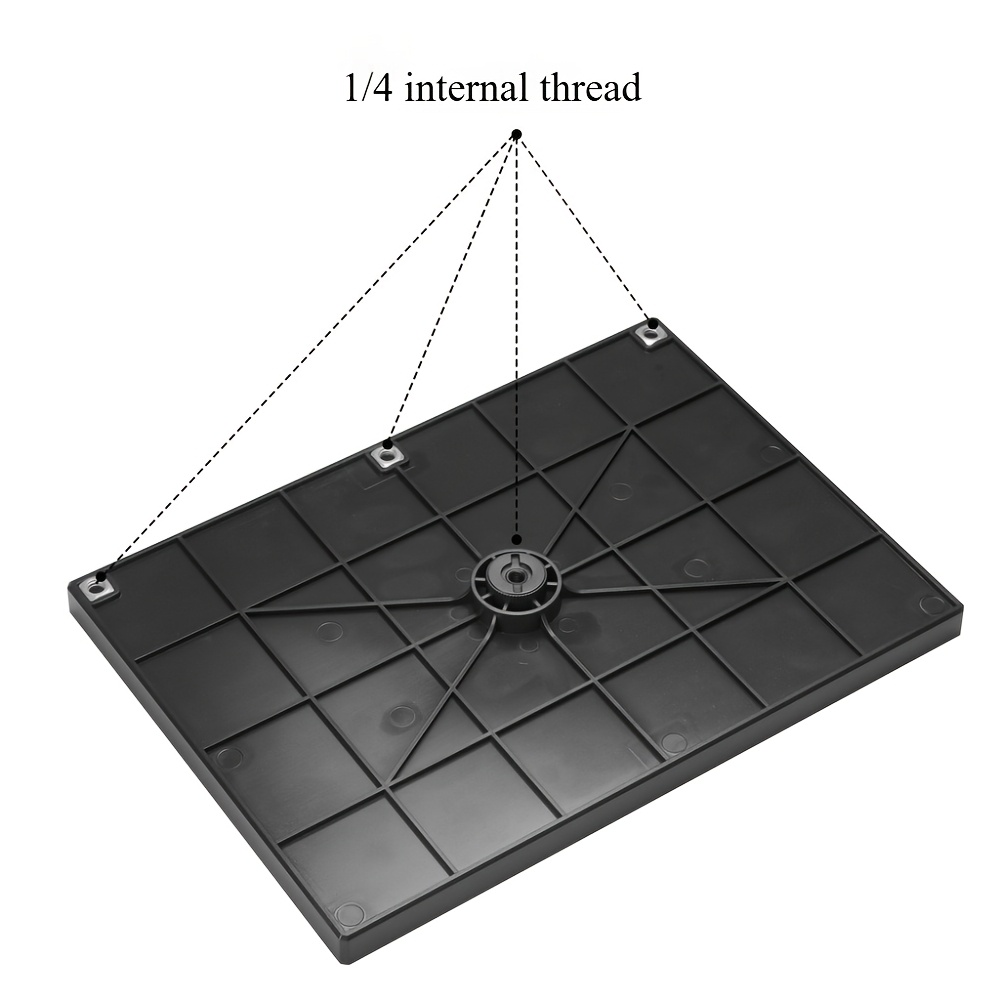 TEMU Projectors Tray Tripod Stand Sound Card Projectors Tray Platform Holder Universal 1/4in Screw Adapter 25x18cm