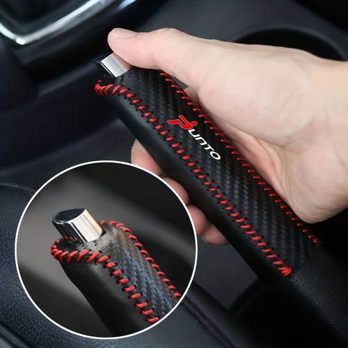 1pc hand stitched cover designed for featuring a carbon fiber texture with faux leather stylish durable anti slip and scratch resistant improving grip and