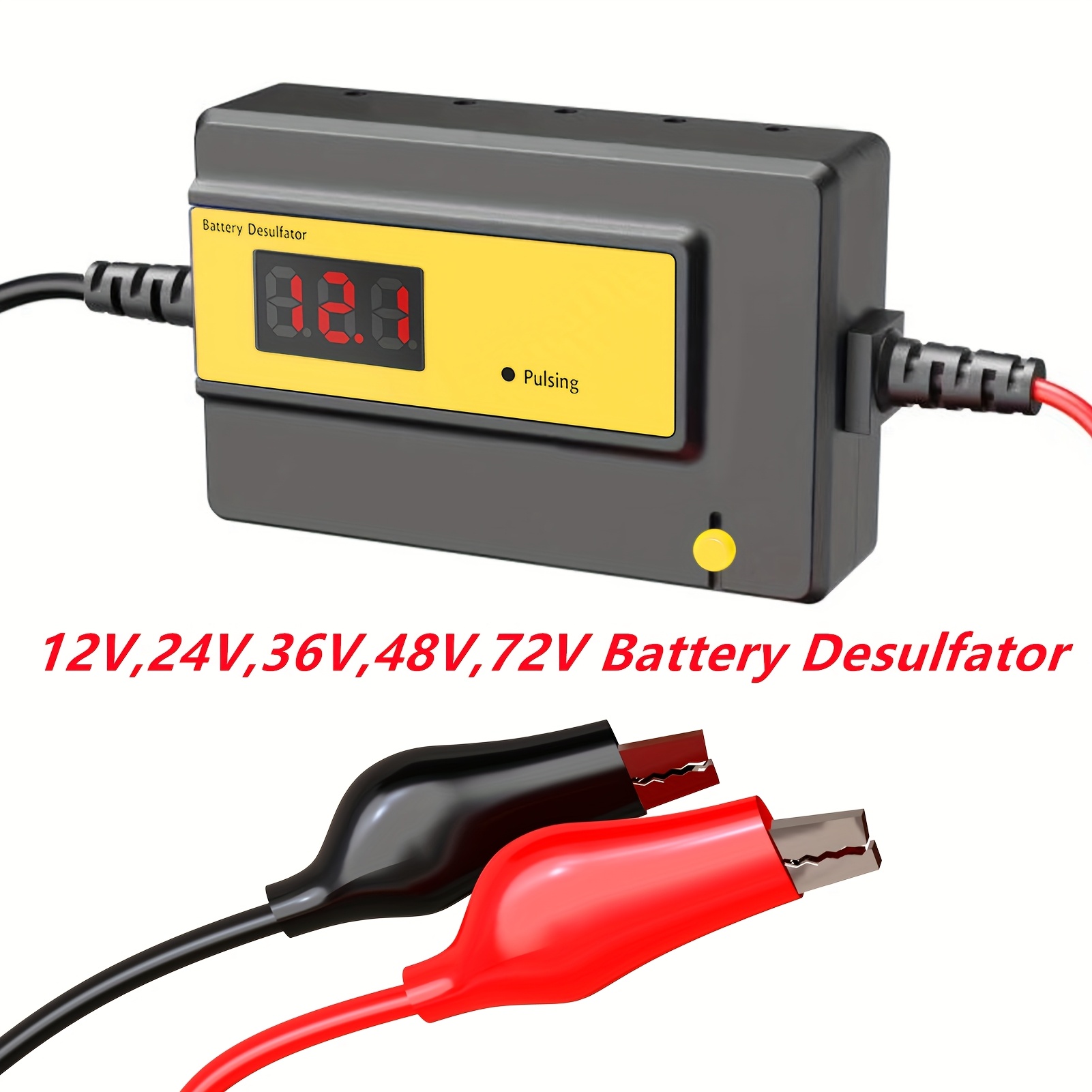 12-72v Lead-acid Battery Desulfator Car 400ah Battery Maintenance, Without Battery