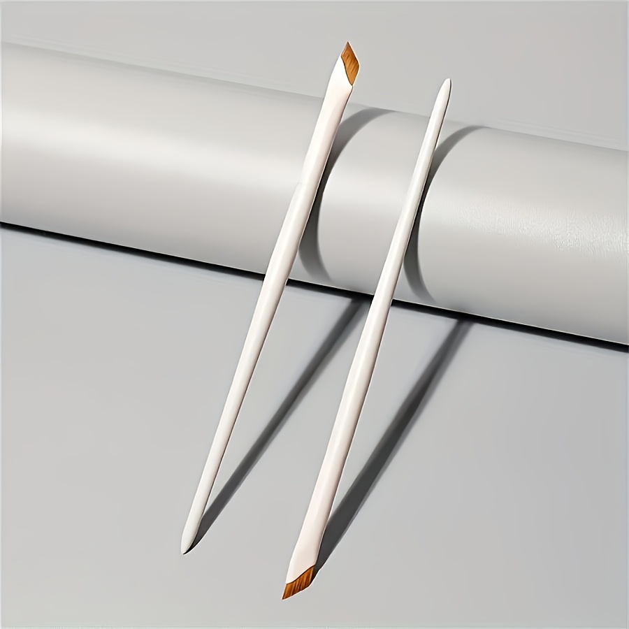 Porcelain White Angled Eyeliner and Eyebrow Brush Set