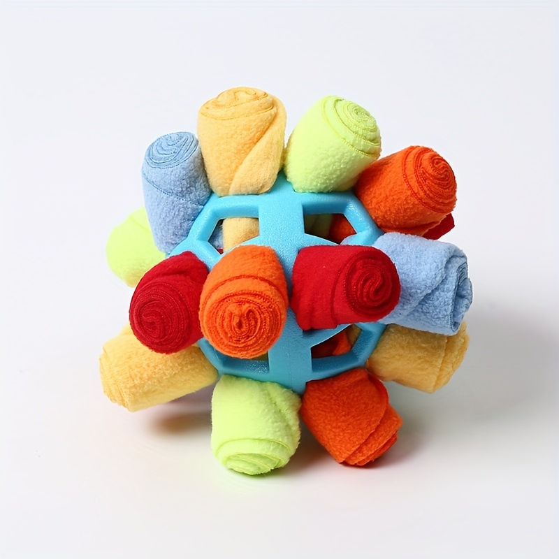 Interactive Snuffle Ball For Dogs, Iq Training Treat Hiding Puzzle Toy, Durable Rubber Slow Feeder For Mental Stimulation & Boredom Relief, Easy To Clean, For Small & Medium Dogs