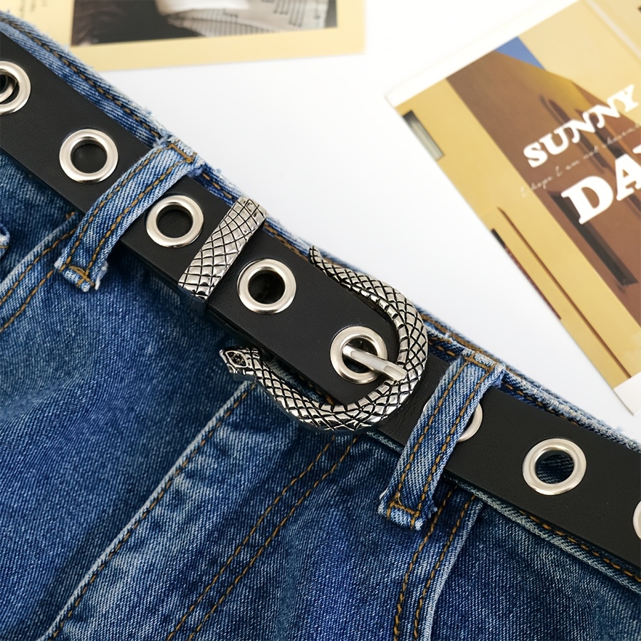 Retro Carved Needle Buckle Belt for Men