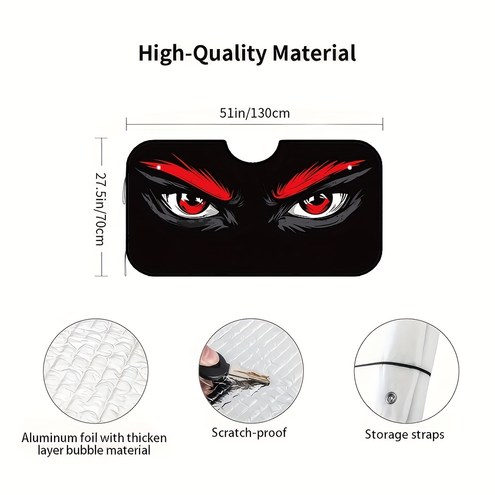 TEMU 1pc, Fast Setup Collapsible Car Sunshade With Design, A Practical And Chic Choice For And Outdoor