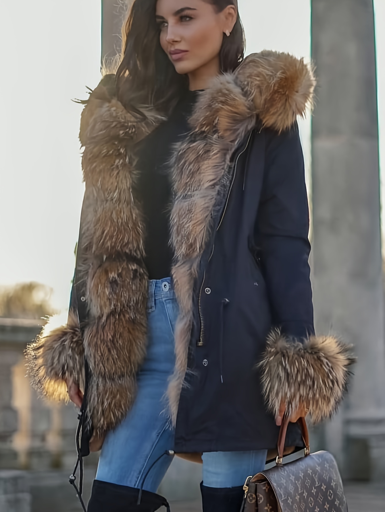 Fur Jacket Women - Temu